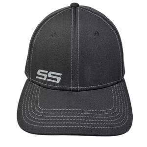 Cruisin Sports SS Black Gray Baseball Cap Fitted Hat One Size GM Embroidered